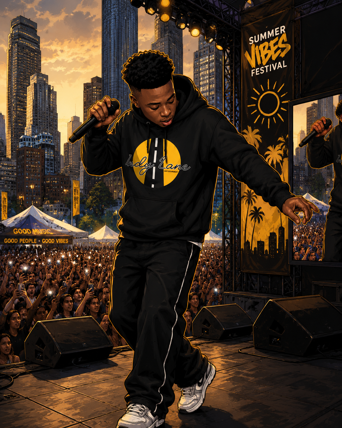 Benji performing at Summer Vibes Festival