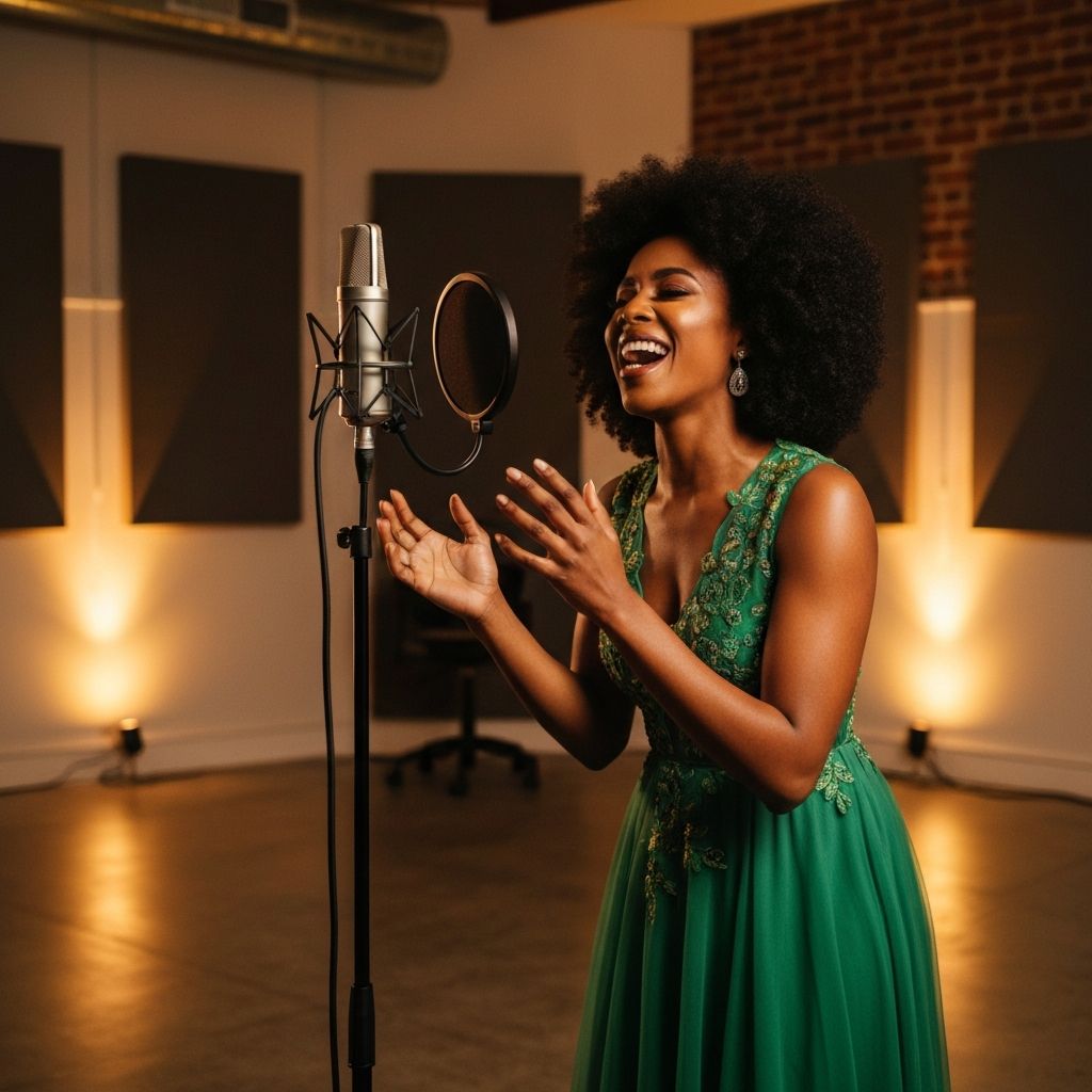 Ari Vee recording vocals